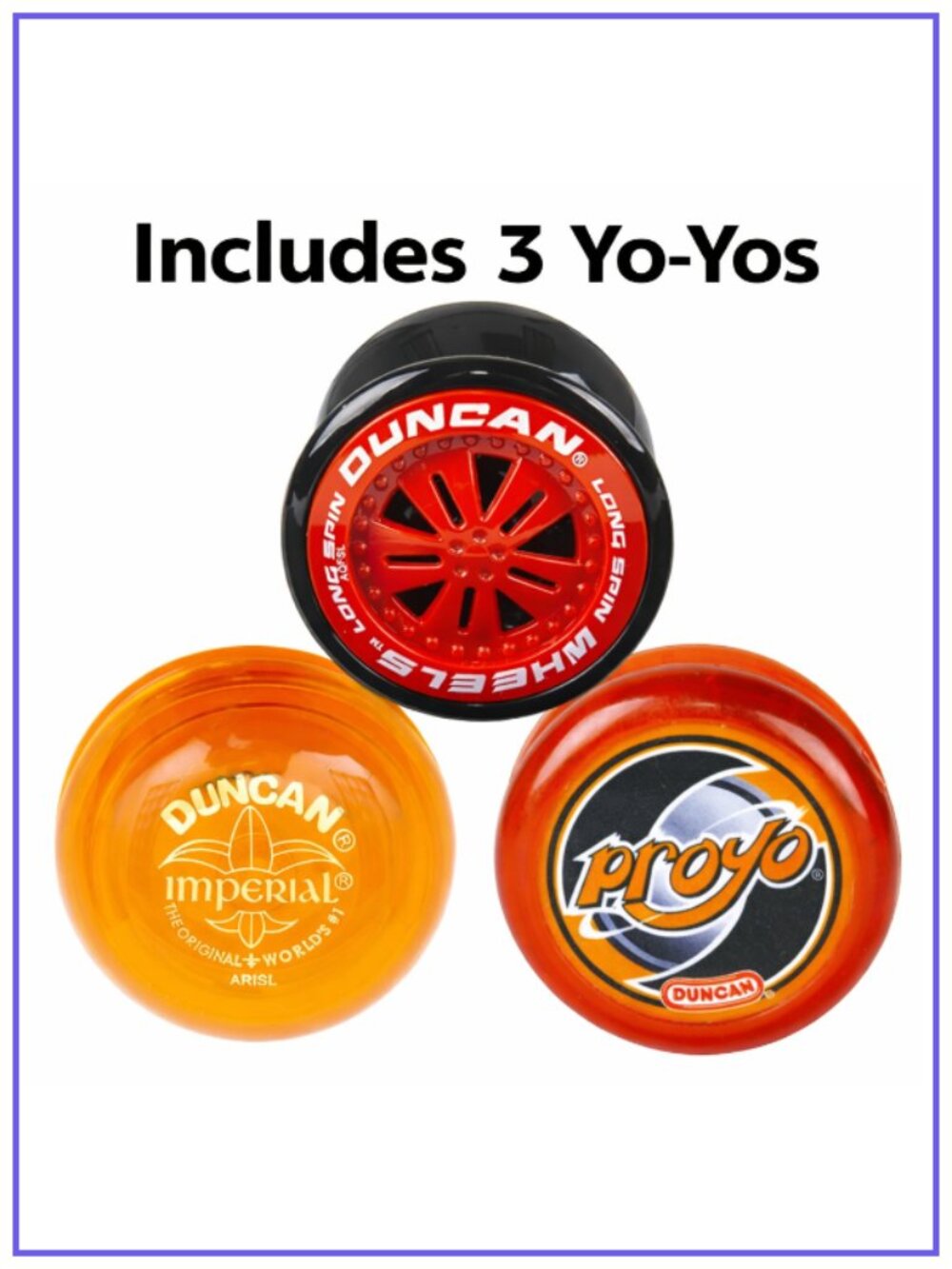 Duncan Yo-Yo Set of 3 Mixed Yo-Yos New Sealed For Age 6+